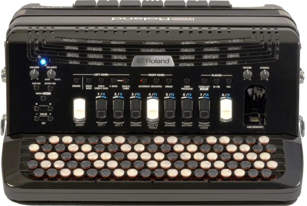 Roland V-accordion FR-4Xb 【黒】(92ボタン/120ベース) 《専用ソフト