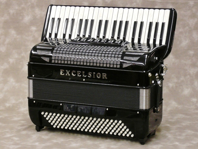 EXCELSIOR エキセルシャー モデル308 アコーディオン ハードケース付 EXCELSIOR Model:308 [Black] 【アコーディオン】 - 谷口楽器