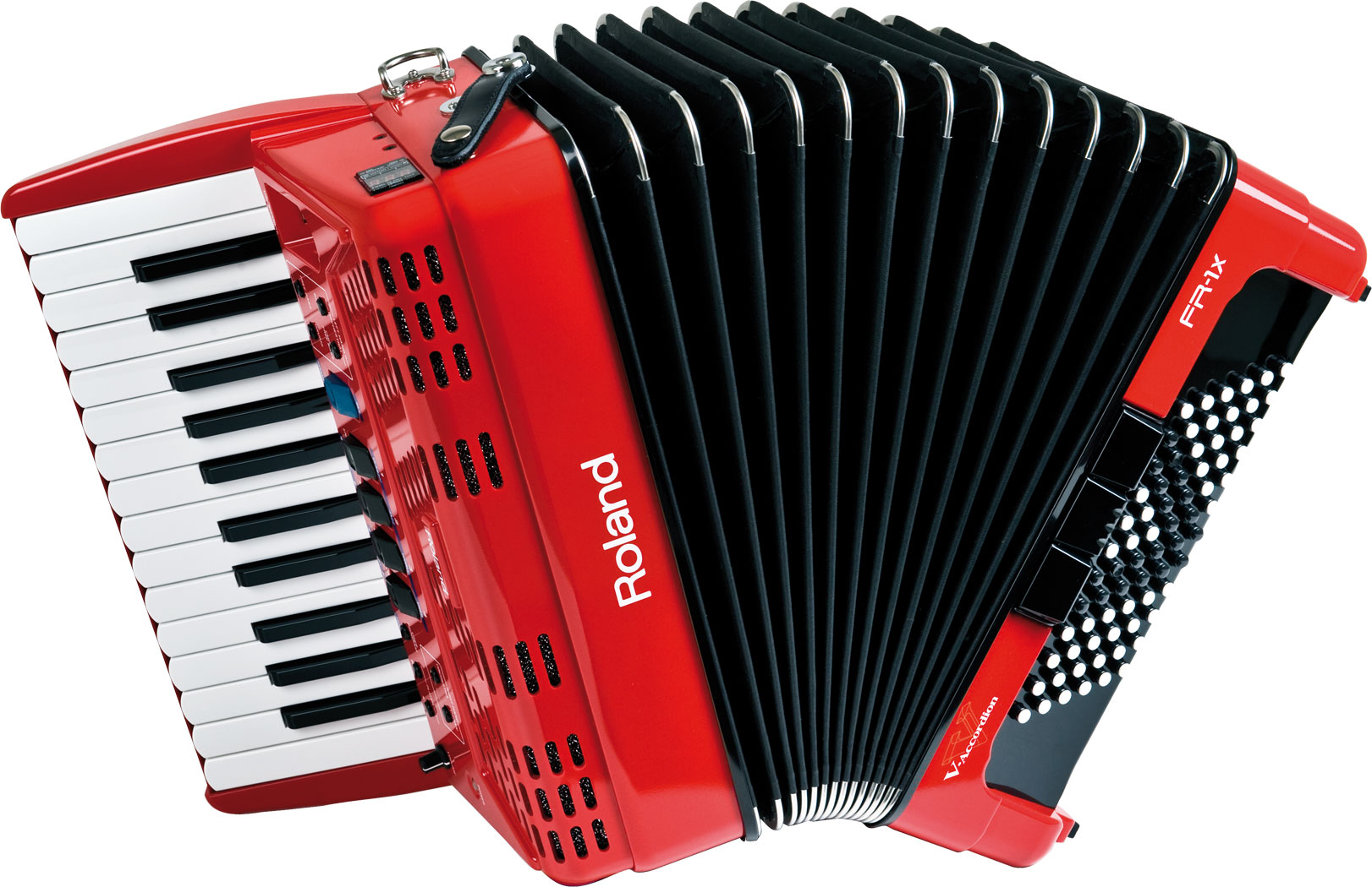 Roland V-accordion FR-1X ピアノ【赤】 (26鍵/72ベース)《純正ソフト