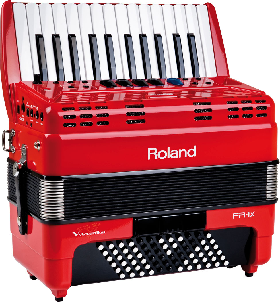 Roland V-accordion FR-1X ピアノ【赤】 (26鍵/72ベース)《純正ソフト