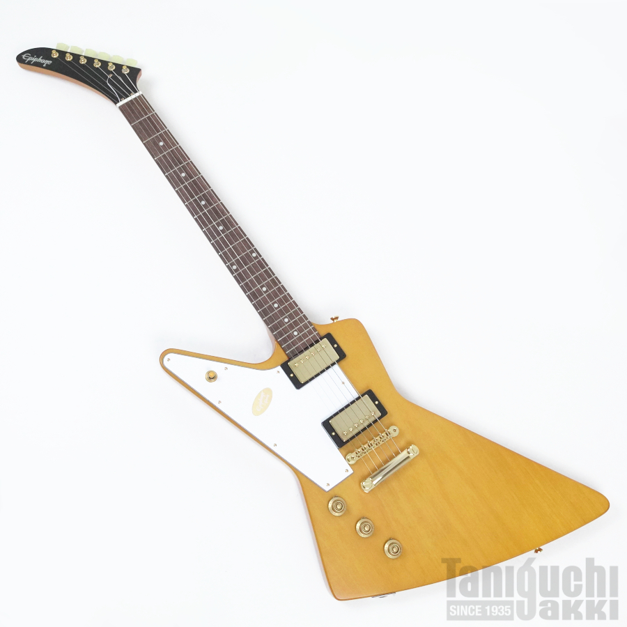 Epiphone Inspired By Gibson Custom 1958 Korina Explorer Left