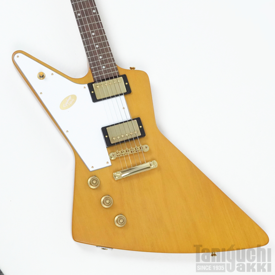Epiphone Inspired By Gibson Custom 1958 Korina Explorer Left