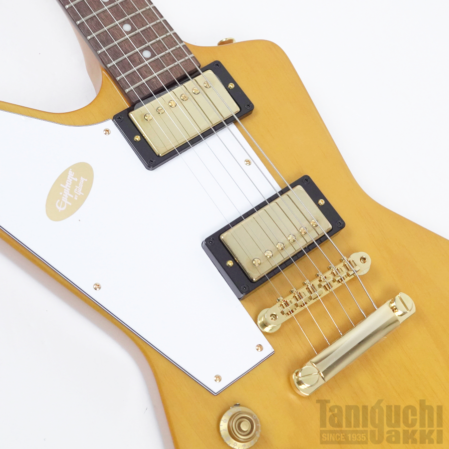 Epiphone Inspired By Gibson Custom 1958 Korina Explorer Left