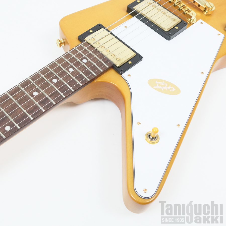 エビフォン　ギター Epiphone Inspired By Gibson Custom 1958 Korina Explorer Left