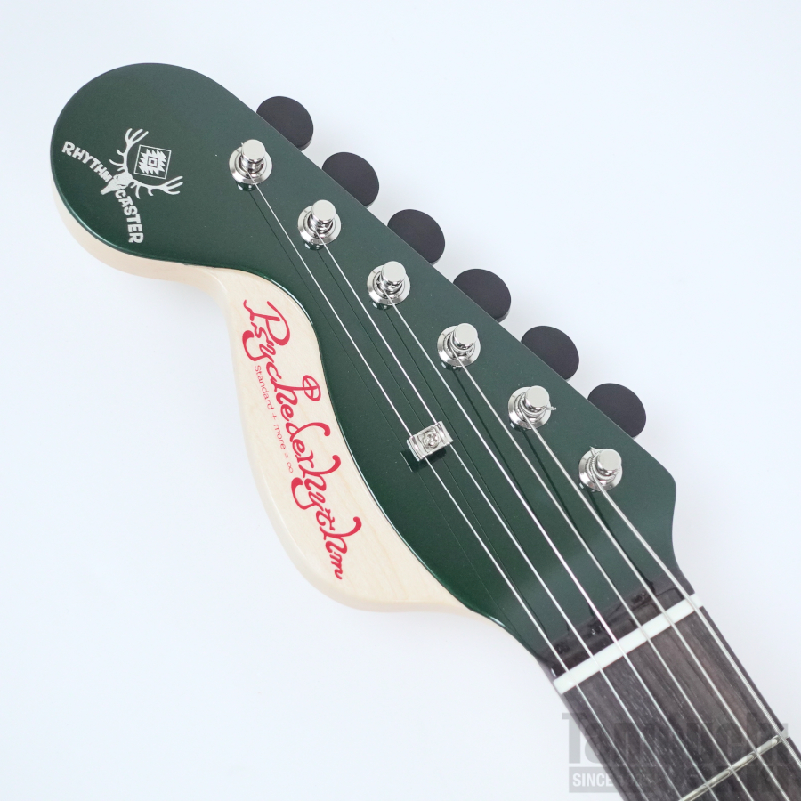 Psychederhythm サイケデリズム　Rhythmcaster Psychederhythm Rhythmcaster Lefty (British Racing Green Burst