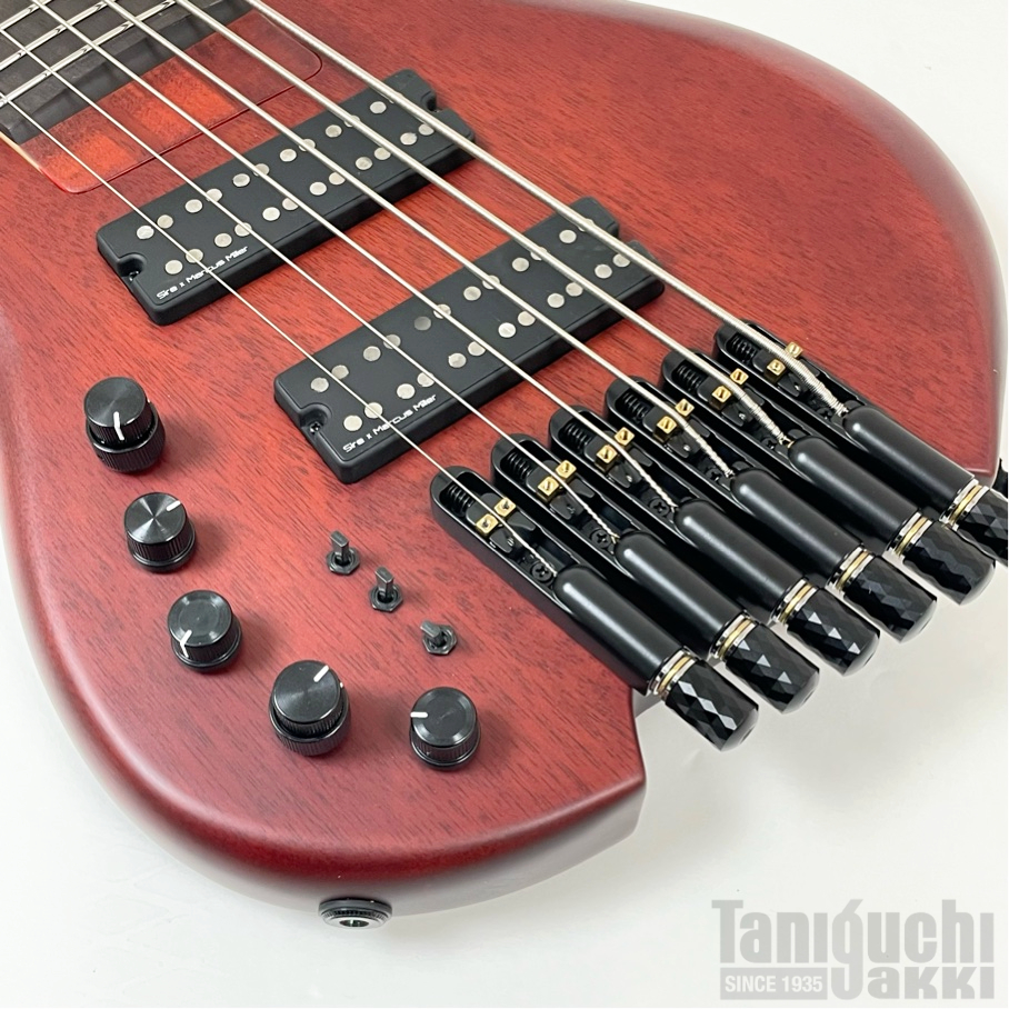 Sire M6 6-String Headless Left Hand (Mahogany Satin) - 谷口楽器